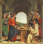 The Vision of St. Bernard af PERUGINO, Pietro
